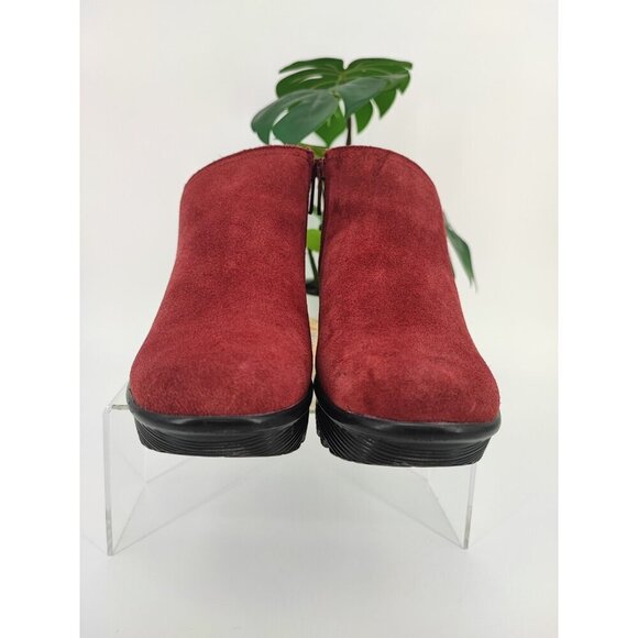 Skechers Women's Parallel Ditto Burgundy Suede Wedge Bootie Size 5.5 US - Picture 2 of 8